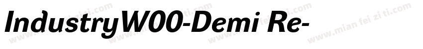 IndustryW00-Demi Re字体转换